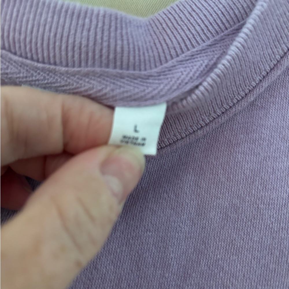 GAP Lavender Crewneck NWOT - Picture 2 of 6